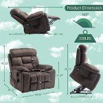 Big and Tall Lift Recliner with Massage & Heat