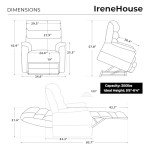 Irene House Power Lift Chair with Heat & Massage