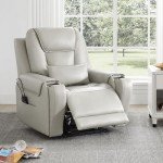 Light Grey Electric Power Lift Recliner Chair