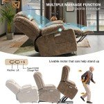 Oversized Electric Power Lift Recliner Chair