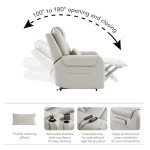 Light Grey Electric Power Lift Recliner Chair