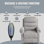 LOUVIXA Power Lift Recliner Chair with Massage
