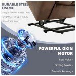 RESTREAL Electric Power Lift Recliner Chair with Massage