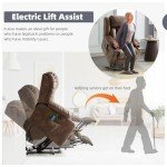 RESTREAL Electric Power Lift Recliner Chair with Massage