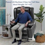 Large Power Lift Chair Recliner with Heat & Massage