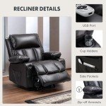FLEXISPOT XL23 Power Lift Recliner with Massage