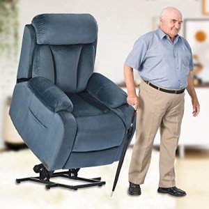 Navy Blue Power Lift Chair Recliner for Adults