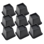 4-Inch Heavy Duty Bed Risers - Set of 8