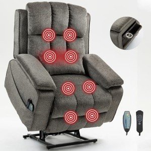 Oversized Lift Recliner Chair with Heat & Massage