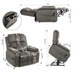Oversized Lift Recliner Chair with Heat & Massage