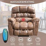 CANMOV Large Power Lift Recliner with Massage and Heat