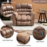 CANMOV Large Power Lift Recliner with Massage and Heat