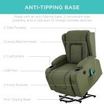 Electric Power Lift Chair with Massage & Heat