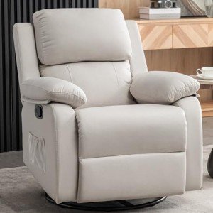 360 Swivel Rocker Recliner Chair for Small Spaces