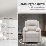 360 Swivel Rocker Recliner Chair for Small Spaces