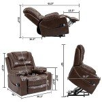 Electric Lift Recliner Chair with Massage and Heat