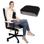 Extra Large Memory Foam Seat Cushion with Velvet Cover