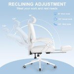 Misolant Ergonomic Lift Chair with Footrest and Lumbar Support