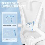 Misolant Ergonomic Lift Chair with Footrest and Lumbar Support