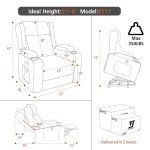 Massage & Heat Lift Recliner Chair for Seniors