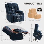 Oversized Power Lift Recliner Chair with Massage