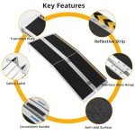 9FT Non-Slip Aluminum Wheelchair Ramp, 600lbs Capacity