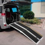 9FT Non-Slip Aluminum Wheelchair Ramp, 600lbs Capacity