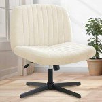 Beige Armless Adjustable Lift Chair for Home Office