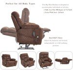 Oversized Power Lift Recliner with Heat & Massage