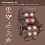 Oversized Power Lift Recliner with Heat & Massage