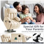 RESTREAL Electric Lift Recliner Chair with Massage & Heat