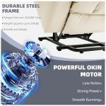 RESTREAL Electric Lift Recliner Chair with Massage & Heat