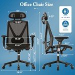 Ergonomic High-Back Gaming Desk Chair with Lumbar Support