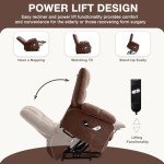 BOSMILLER Heated Massage Power Lift Recliner Chair