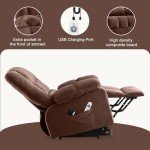 BOSMILLER Heated Massage Power Lift Recliner Chair