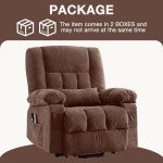 BOSMILLER Heated Massage Power Lift Recliner Chair