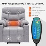 CDCASA Heated Power Lift Recliner for Seniors