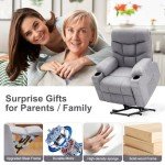 CDCASA Heated Power Lift Recliner for Seniors