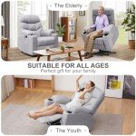 CDCASA Heated Power Lift Recliner for Seniors
