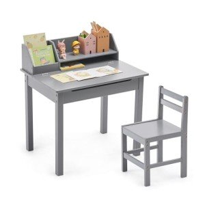 Bamboo Lift-Top Kids Desk and Chair Set
