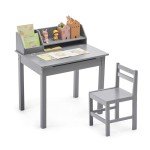Bamboo Lift-Top Kids Desk and Chair Set