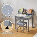 Bamboo Lift-Top Kids Desk and Chair Set