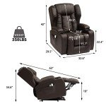 Big Lift Recliner Chair with Massage & Heat