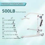 LuminaLiftCure Electric Patient Transfer Lift 500lb