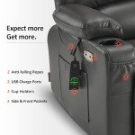 MCombo Large Power Lift Recliner with Massage & Heat