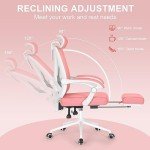 Comfortable Ergonomic Office Chair with Footrest