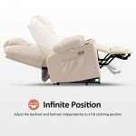 MCombo Large Dual Motor Power Lift Recliner Sofa