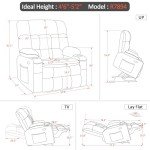 MCombo Dual Motor Power Lift Recliner with Heat