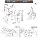 MCombo Power Lift Recliner Chair with Extended Footrest