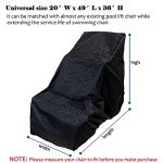 Waterproof Lift Chair Protective Cover for Pools
